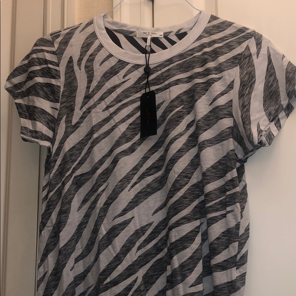 Rag & Bone All Over Zebra Tee